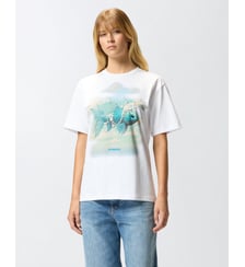 T-shirt imprimé avec appliqués Pinko