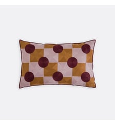 Housse de coussin rectangulaire 50x30cm, en lin et coton brodé La Redoute Interieurs