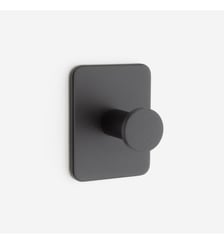 Patère 1 tête adhésive noir mat - Stick Bath Bazaar