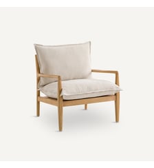 Fauteuil tissu coton/lin, Dilma AM.PM