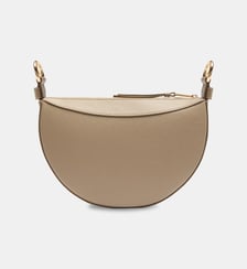  Sac Faubourg demi lune en cuir signature Lancel
