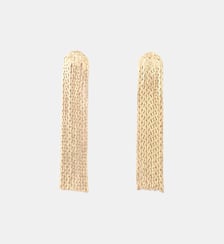 Boucles d'oreilles chaîne serpent dorée Balaboosté