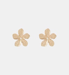 Boucles d'oreilles fleurs en métal doré Balaboosté