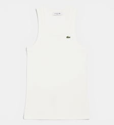 Débardeur slim fit coton côtelé Lacoste
