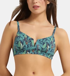 Haut de maillot de bain paddé sans armatures Tropical Dim