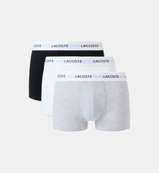 Lot de 3 boxers signature en coton stretch Lacoste