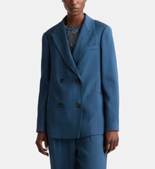 Veste rosemary en viscose/laine unie Momonì