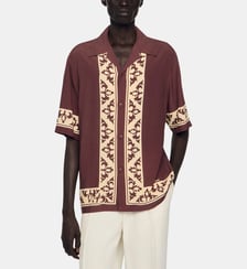 Chemise fluide à imprimé contrasté Sandro