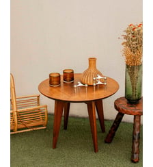 Table basse aux pieds fuselés Donna N°1050- Produit chiné Debongout