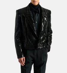 Spencer en velours à sequins Balmain