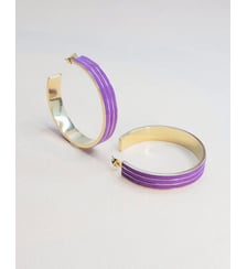 Boucles d'oreilles Tamara Violine Flowers for Zoe