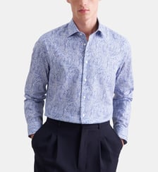 Chemise d'affaires 1/1 Shaped Col Kent Seidensticker