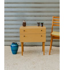 Table de chevet en bois Maïa N°1626 - Produit chiné Debongout