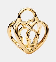 Charm Cadenas Cœur Ajouré Doré Pandora