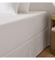 Drap-housse en satin de coton, 153 fils, bonnet 30 cm La Redoute Interieurs