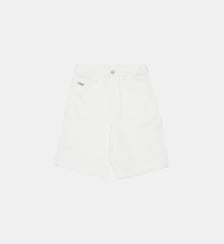 Short en denim blanc avec logo - D-Bart Diesel Kids