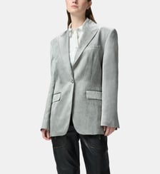Blazer droit en satin flammé Pinko