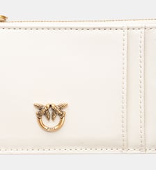 Porte-cartes zippé à motif en chevrons Pinko