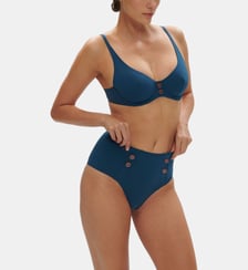 Culotte de bain taille haute - Bleu mystère Simone Pérèle