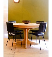 Table à manger en frêne Karla N°1256- Produit chiné Debongout