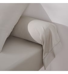 Taie de traversin unie en satin de coton, 153 fils La Redoute Interieurs