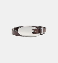 Ceinture en cuir de 1,5 cm avec boucle sculpturale Diesel