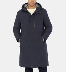 Blouson long outdoor à capuche Schott