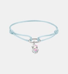 Hello Kitty Bracelet textile bleu clair avec charm Thomas Sabo