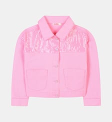 Veste en jean ornée de sequins Billieblush