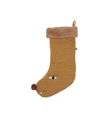 Chaussette de Noël en coton à thème animalier OYOY