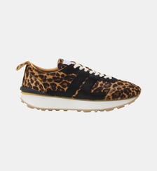 Sneakers Bumpr Imprimée Leopard En Pony Lanvin