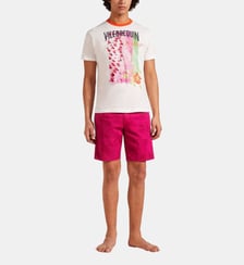 T-shirt en coton Vilebrequin La Plage from the Sky Vilebrequin