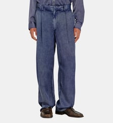 Pantalon wide-leg en viscose effet denim Diesel