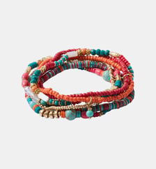 Set de 7 bracelets de perles fantaisie multicolores Balaboosté