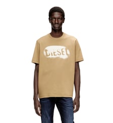 T-shirt en coton léger avec logo délavé Diesel