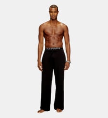 Pantalon en éponge de coton avec ceinture à logo Diesel