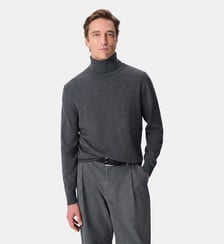 Pull col roulé tricot 100% laine Ikks