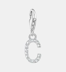 Thomas Sabo Pendentif Charm lettre C avec pierres blanches argent Argent sterling 925 Thomas Sabo
