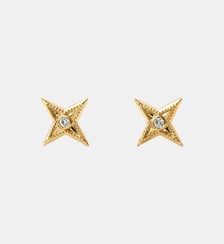 925 boucles d’oreilles en argent dorées 18K en forme d’étoile Aristocrazy