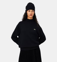 Pull col montant cachemire maille 3D Lacoste