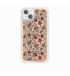 Coque de téléphone glossy foulard rouge avec anneaux pour iPhone 13 La Coque Française