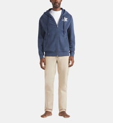 Sweat en coton à fermeture éclair Tortue brodée Vilebrequin