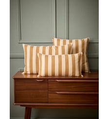 Housse de coussin rayée coton et lin Cyrillus