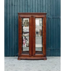 Grande vitrine en bois foncé Victoria N°115- Produit chiné Debongout