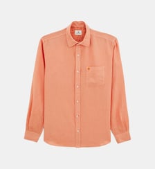 Chemise droite confort Charles en lin Serge Blanco