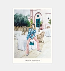 Poster   Pink pants - Amalie Hovgesen Poster & Frame