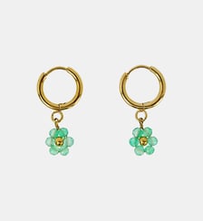 Boucles d'oreilles  Mini Maya avec fleurs à pierres fines Les Cléias
