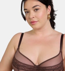 Soutien-gorge avec armatures grande taille Nudité marron Maison Lejaby