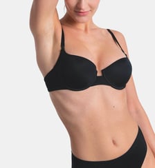 Soutien-gorge corbeille Nuage Pur avec bretelles amovibles noir Maison Lejaby