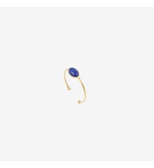 Bague nacre blanche plaquée or - cab ovale Caroline Najman